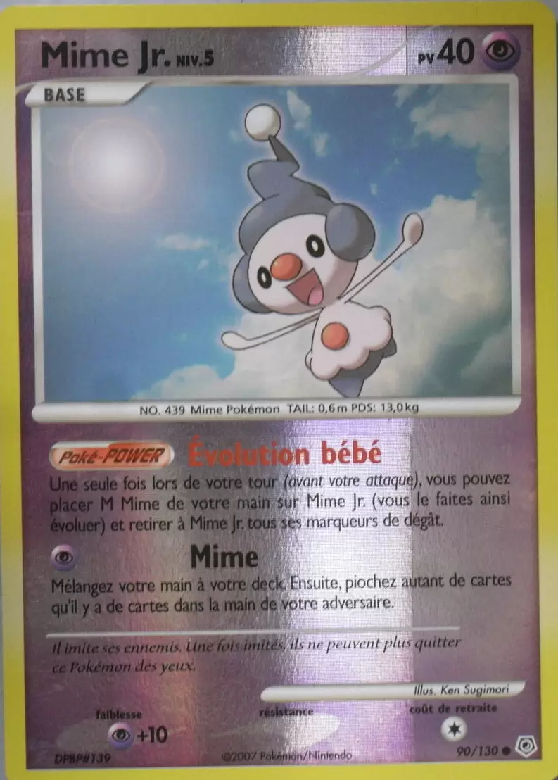 Pokémon Série Diamant et Perle - Mime Jr. Reverse