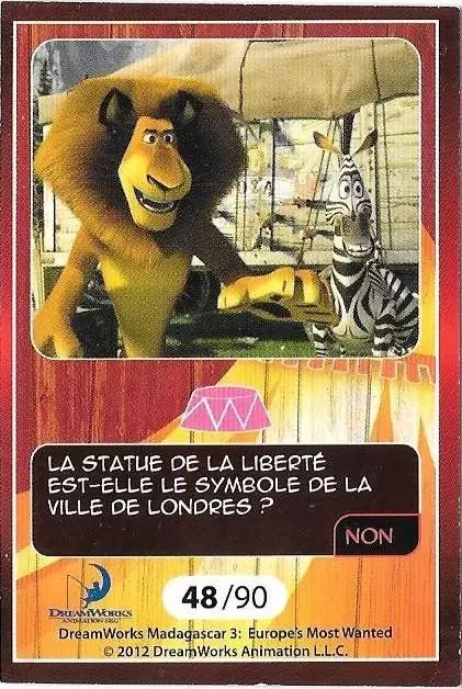 Le Collector Madagascar 3 (CORA / Match) - ALEX - Question 2