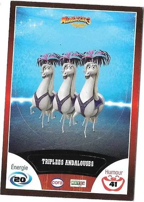 Le Collector Madagascar 3 (CORA / Match) - TRIPLEES ANDALOUSES - Code