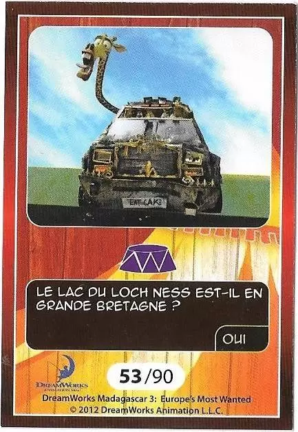 Le Collector Madagascar 3 (CORA / Match) - MELMAN - Question 3