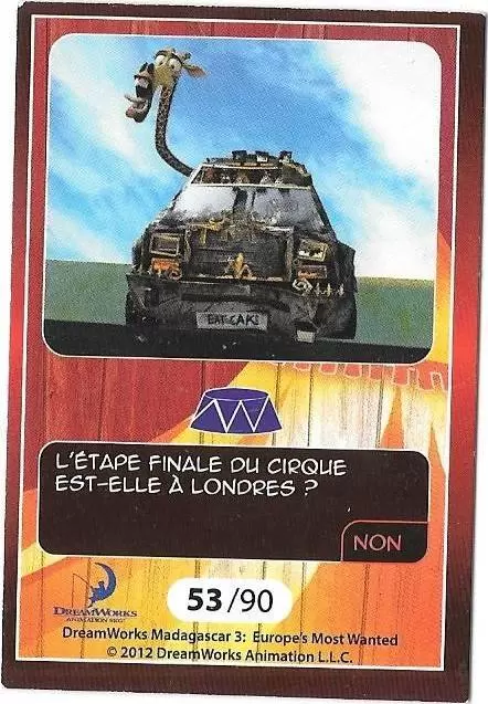 Le Collector Madagascar 3 (CORA / Match) - MELMAN - Question 4