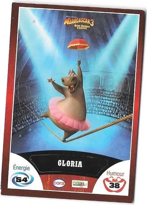 Le Collector Madagascar 3 (CORA / Match) - GLORIA - Code