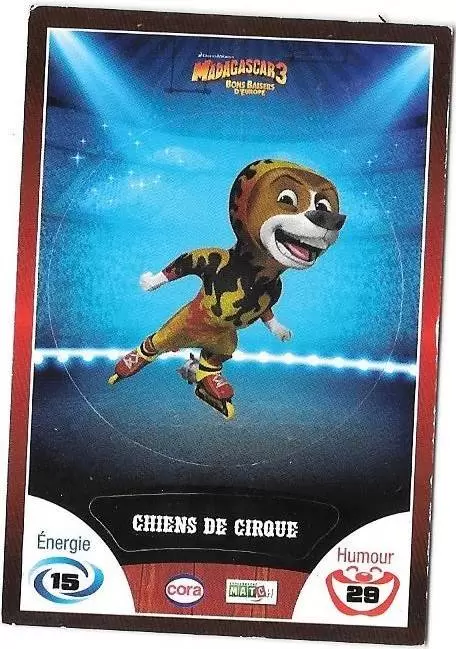 Le Collector Madagascar 3 (CORA / Match) - CHIENS DE CIRQUE - Code