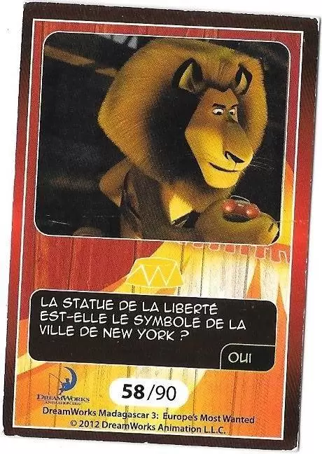 Le Collector Madagascar 3 (CORA / Match) - ALEX - Question 3