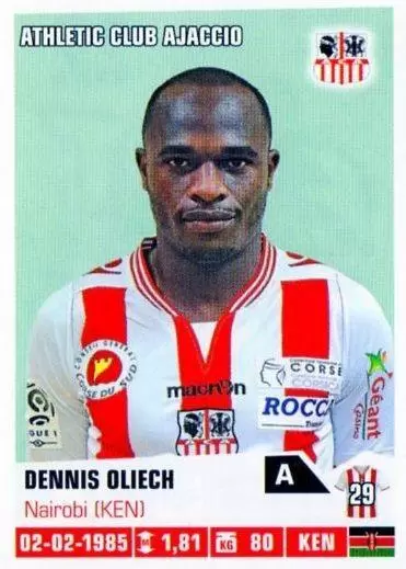 Foot 2013-2014 - Dennis Oliech - Athletic Club Ajaccio