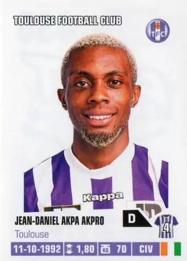 Foot 2013-2014 - Jean-Daniel Akpa Akpro - Toulouse Football Club