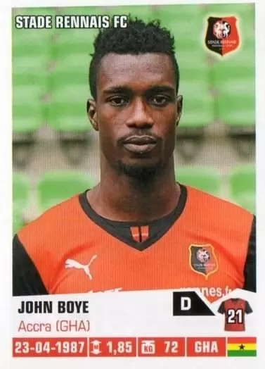 Foot 2013-2014 (France) - John Boye - Stade Rennais FC