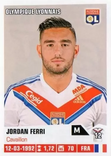 Foot 2013-2014 (France) - Jordan Ferri - Olympique Lyonnais