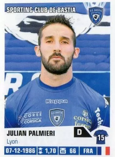 Foot 2013-2014 - Julian Palmieri - Sporting Club de Bastia