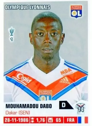 Foot 2013-2014 - Mouhamadou Dabo - Olympique Lyonnais