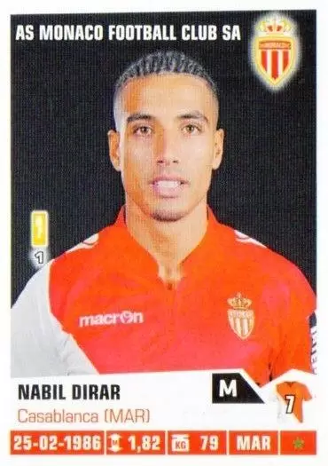 Foot 2013-2014 (France) - Nabil Dirar - AS Monaco