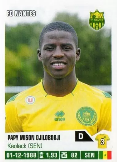 Foot 2013-2014 - Papy Mison Djilobodji - FC Nantes