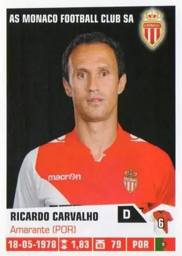 Foot 2013-2014 (France) - Ricardo Carvalho - AS Monaco