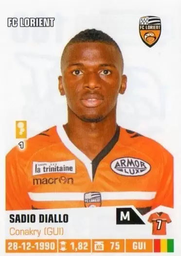 Foot 2013-2014 - Sadio Diallo - FC Lorient