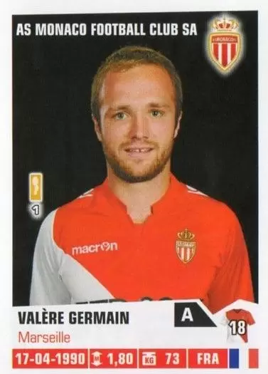 Foot 2013-2014 (France) - Valere Germain - AS Monaco
