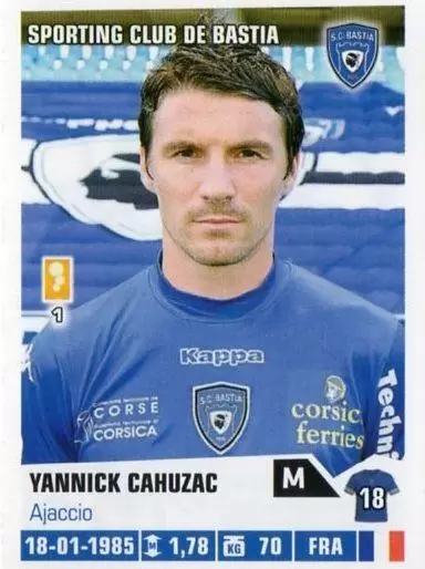 Foot 2013-2014 - Yannick Cahuzac - Sporting Club de Bastia