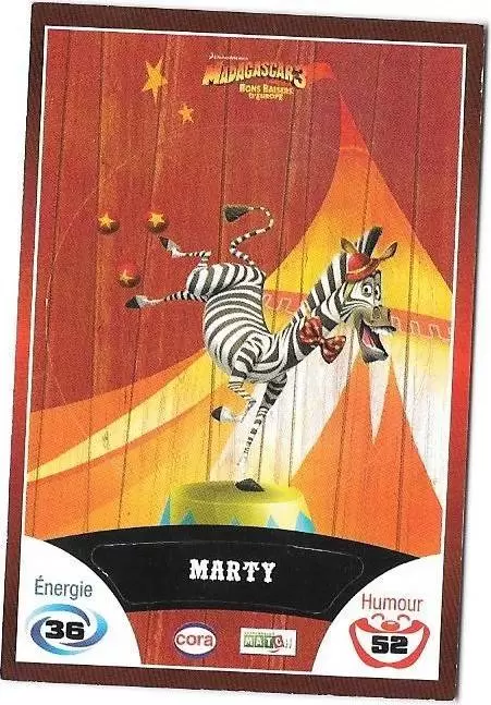 Le Collector Madagascar 3 (CORA / Match) - MARTY - Code