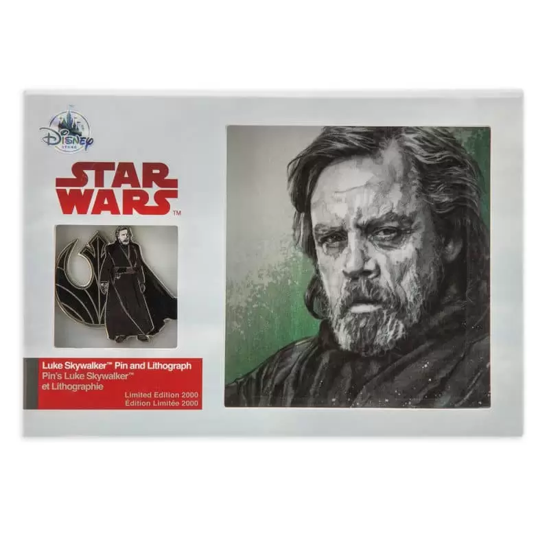 Star Wars - Luke Skywalker Pin & Lithograph Set