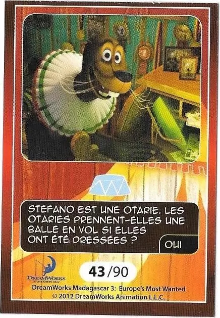 Le Collector Madagascar 3 (CORA / Match) - STEFANO - Question 4