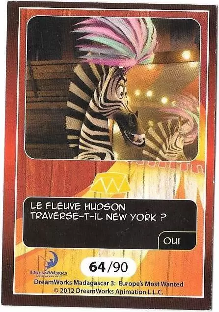 Le Collector Madagascar 3 (CORA / Match) - MARTY - Question 2