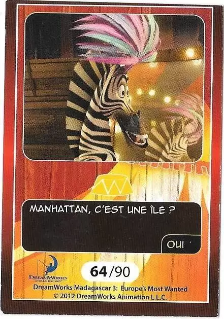 Le Collector Madagascar 3 (CORA / Match) - MARTY - Question 3