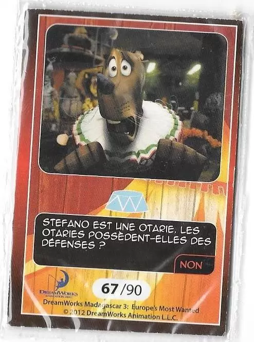 Le Collector Madagascar 3 (CORA / Match) - STEFANO - Question 1