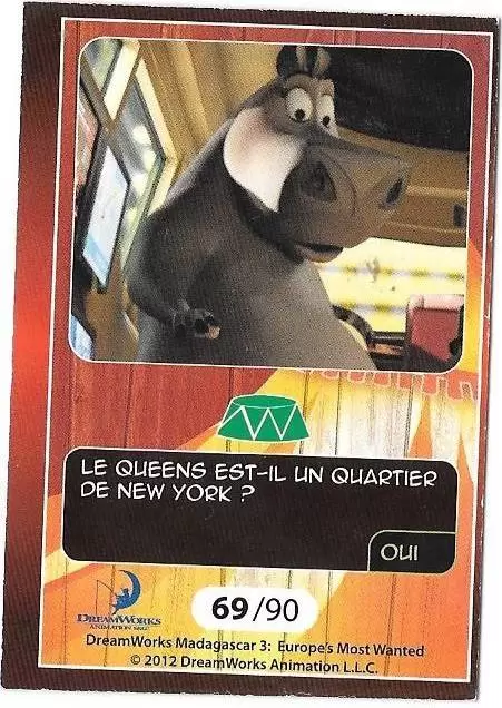 Le Collector Madagascar 3 (CORA / Match) - GLORIA - Question 2