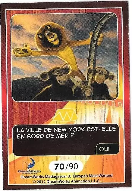 Le Collector Madagascar 3 (CORA / Match) - ALEX - Question 2