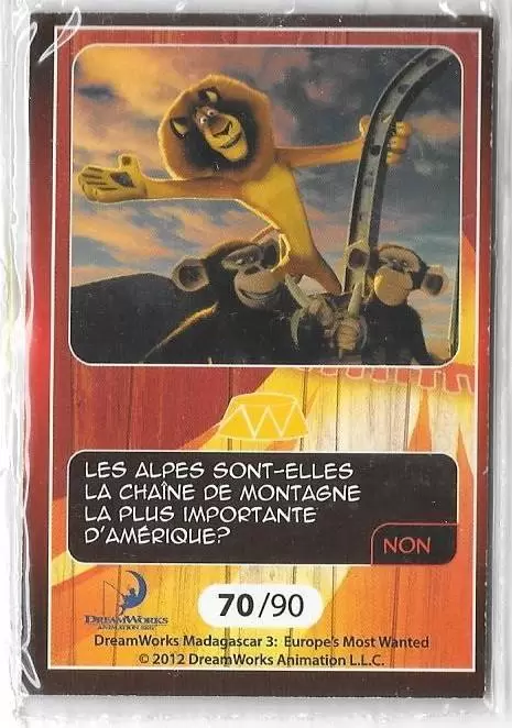 Le Collector Madagascar 3 (CORA / Match) - ALEX - Question 4