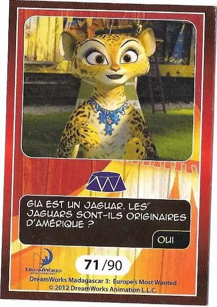 Le Collector Madagascar 3 (CORA / Match) - GIA - Question 1
