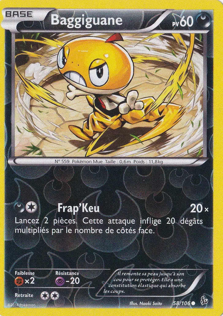 Pokémon XY Etincelles - Baggiguane Reverse