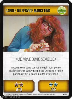 Joueur du grenier - Trading Card Game - Carole du service marketing