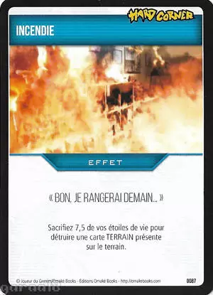 Joueur du grenier - Trading Card Game - Incendie