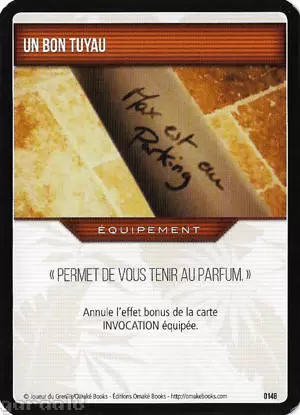 Joueur du grenier - Trading Card Game - Un bon tuyau
