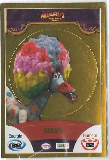 Le Collector Madagascar 3 (CORA / Match) - MARTY -Carte Or  - Code