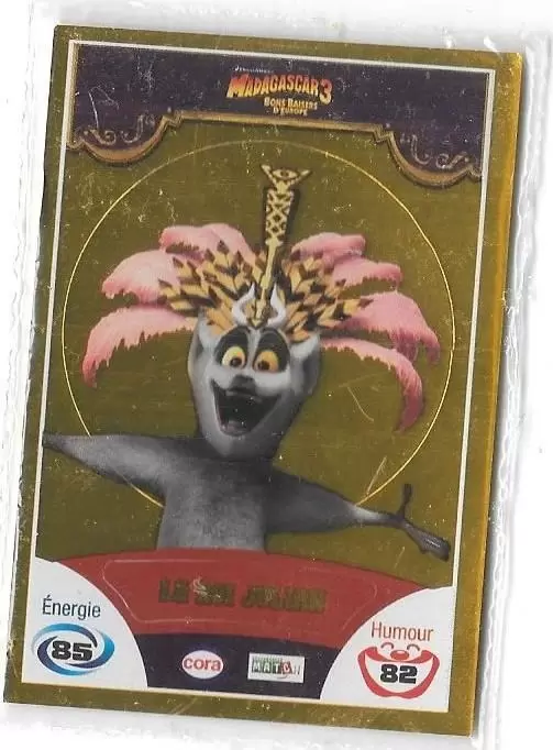 Le Collector Madagascar 3 (CORA / Match) - LE ROI JULIAN - Carte Or - Codée