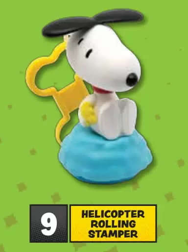 Happy Meal - Peanuts (2018) - Helicopter Rolling Stamper