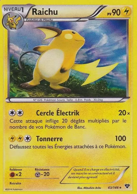 Série XY - Raichu holographique