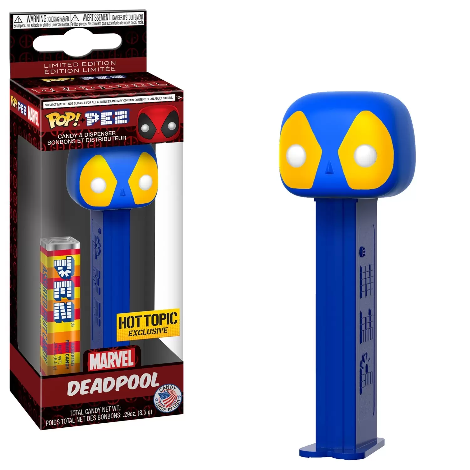 Pop! PEZ - Marvel - Deadpool Blue & Yellow
