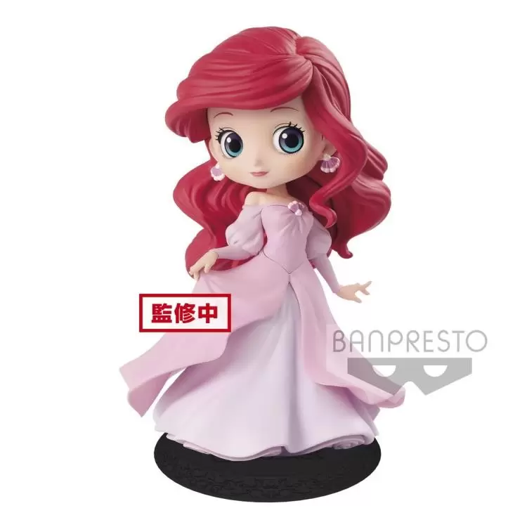 Q Posket Disney - Ariel Pink Princess Dress Pastel