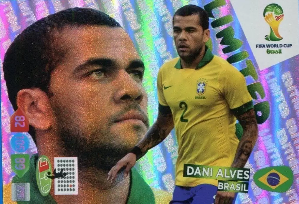 Adrenalyn XL Brazil 2014 - Dani Alves