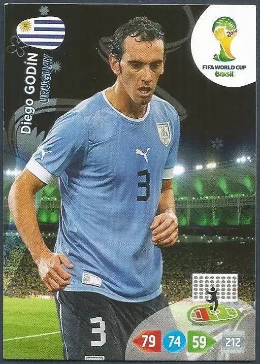 Adrenalyn XL Brazil 2014 - Diego Godín