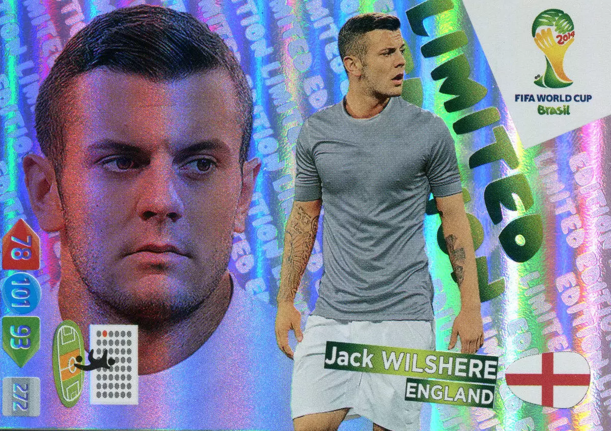Adrenalyn XL Brazil 2014 - Jack Wilshere