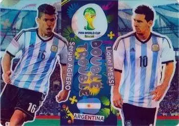 Adrenalyn XL Brazil 2014 - Lionel Messi / Sergio Agüero