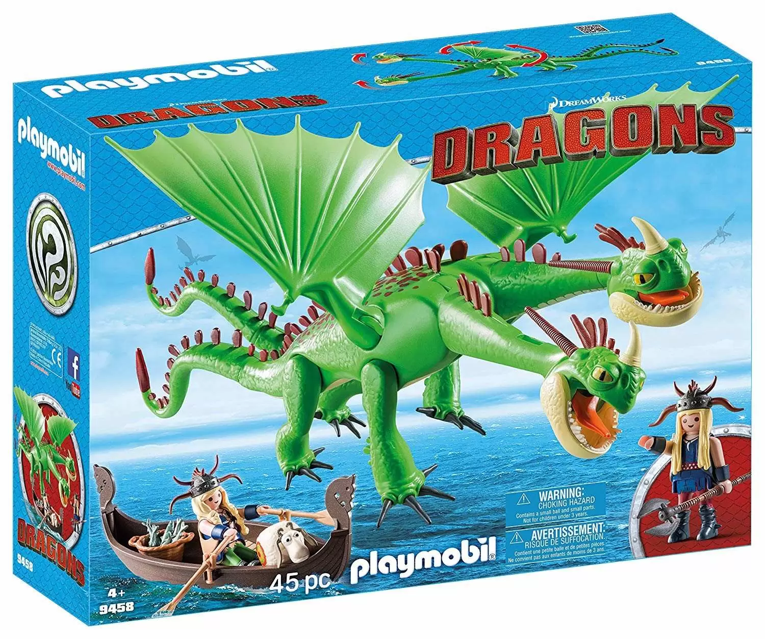 PLAYMOBIL 9244 Dragons - Drago Et Vaisseau D'Attaque 
