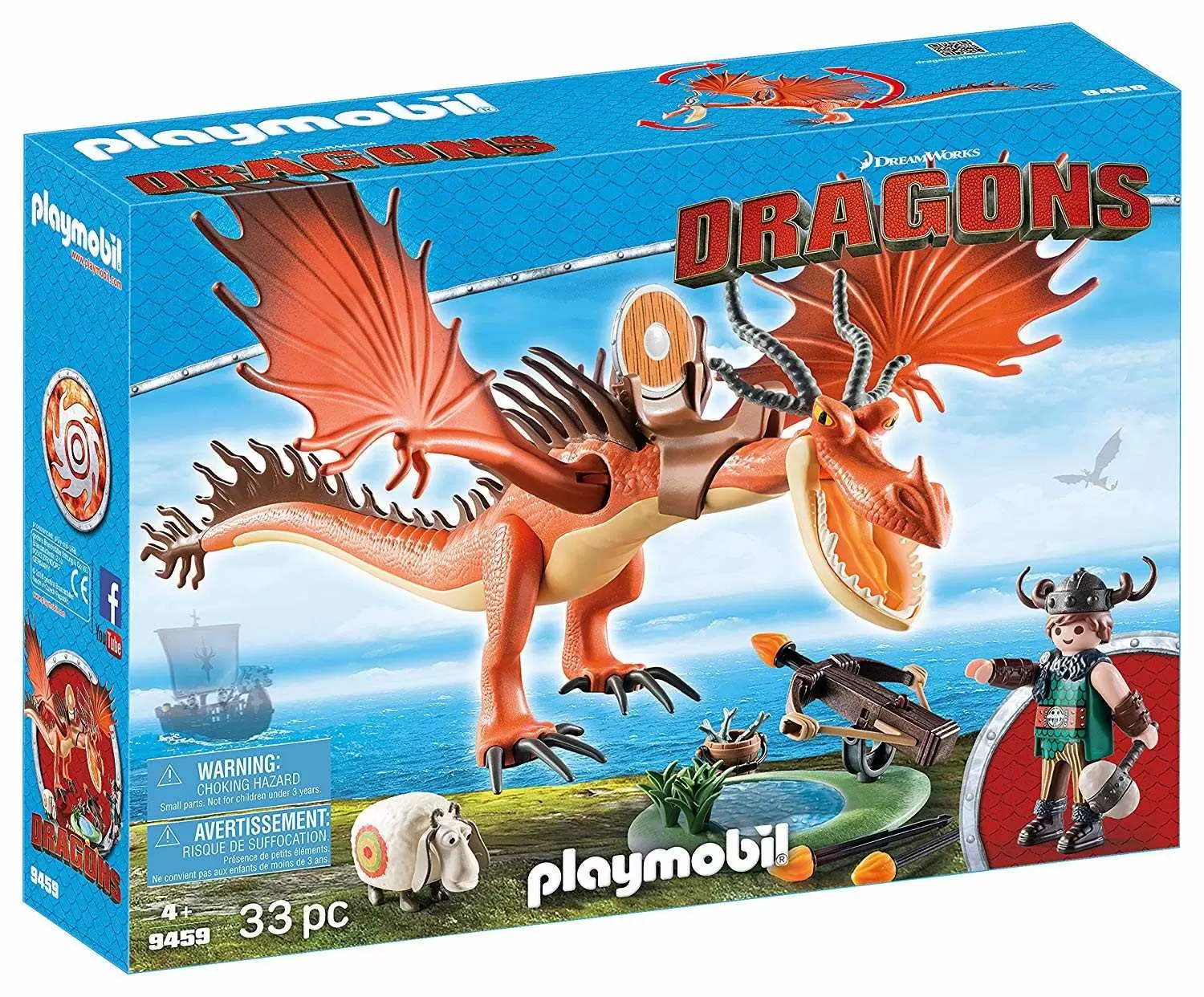 Playmobil Dragons Movie - Snotlout and Hookfang