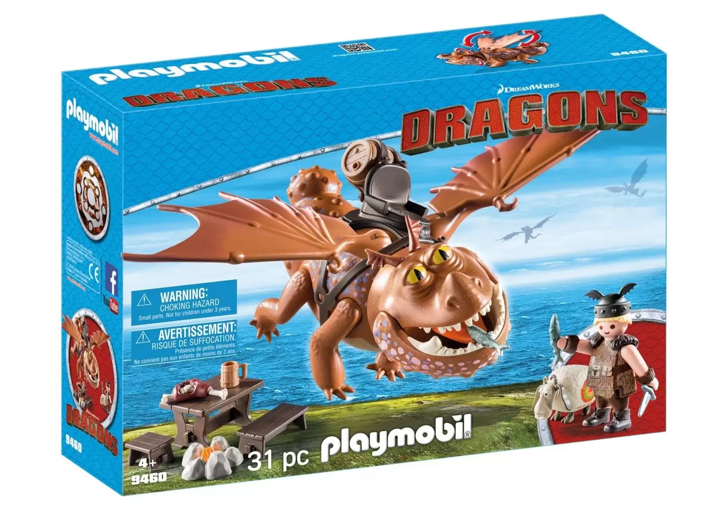Playmobil Dragons Movie - Fishlegs and Meatlug