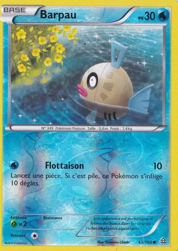 Pokémon XY Primo Choc - Barpau Reverse