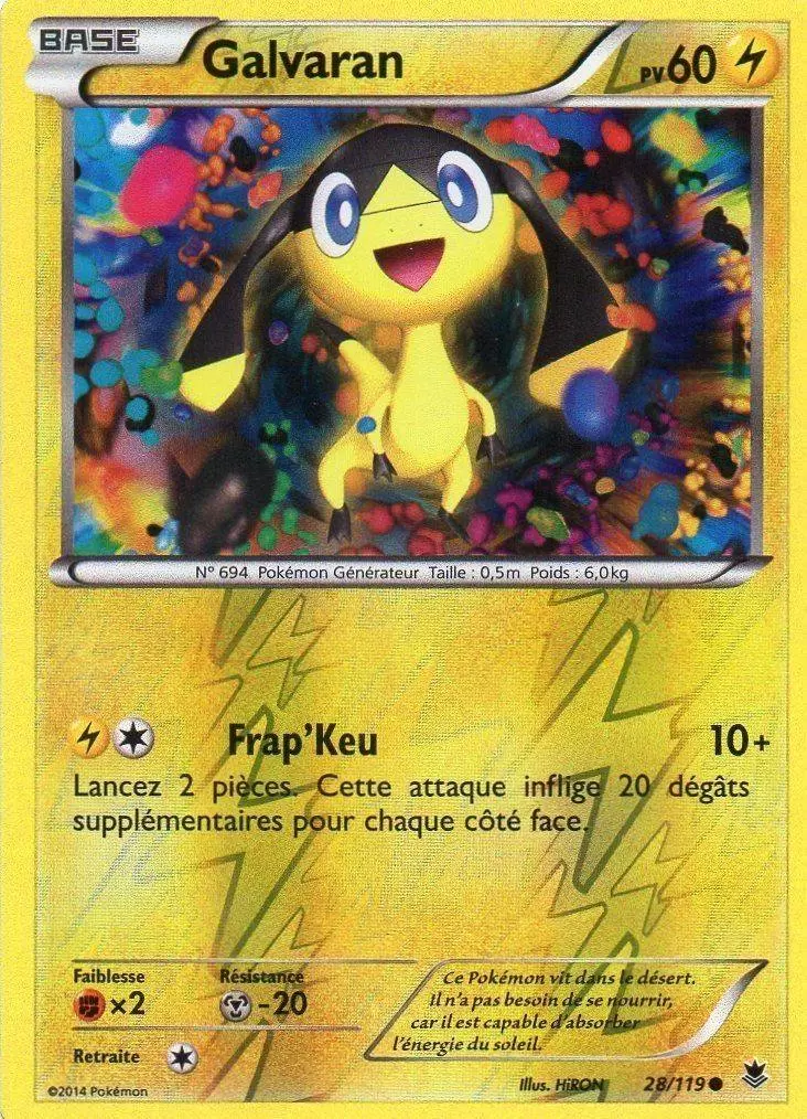Pokémon XY Vigueur Spectrale - Galvaran Reverse