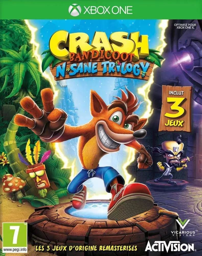 Jeux XBOX One - Crash Bandicoot N.Sane Trilogy